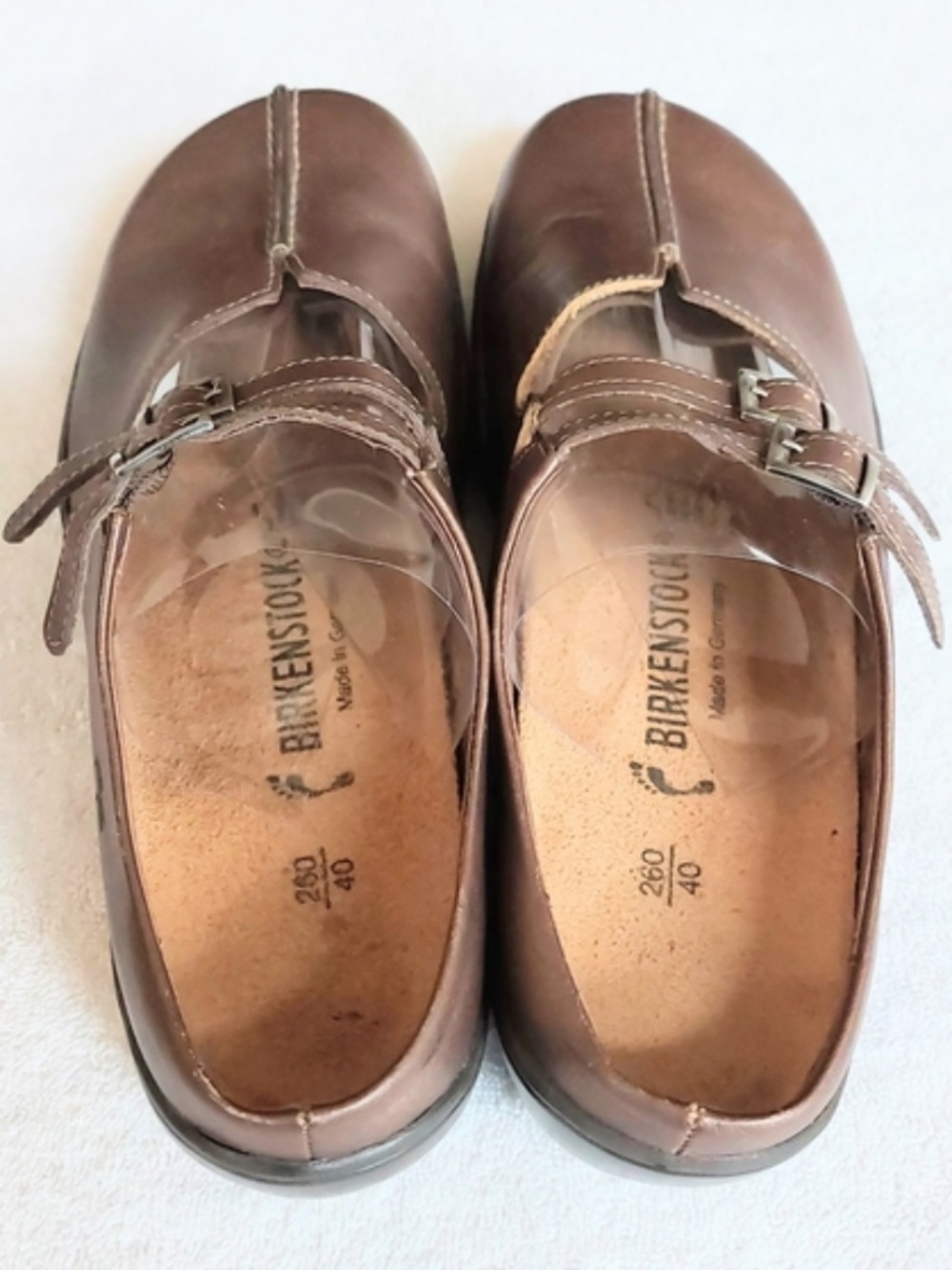 Birkenstock double-strap Mary-Jane metallic bronze brown flats EU40 = US9 = UK7 - Picture 2 of 7